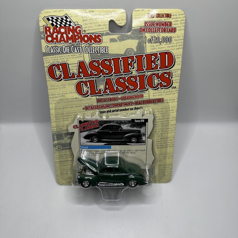 Racing Champions Classified Classics Issue #16 - 1940 Ford Coupe FAST SHIPPING